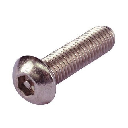 Newport Fasteners #8-32 Socket Head Cap Screw, Button, Plain 18-8 Stainless Steel, 3/8 in Length, 5000 PK 788878-5000